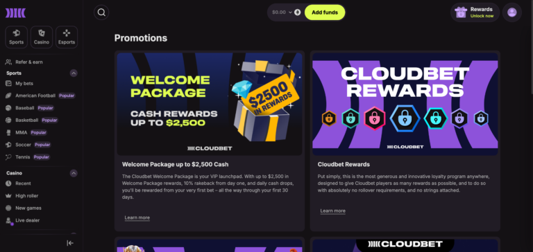cloudbet promotion as seen when testing