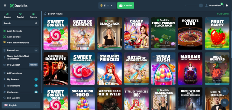 Duelbits games 6122 as seen when testing