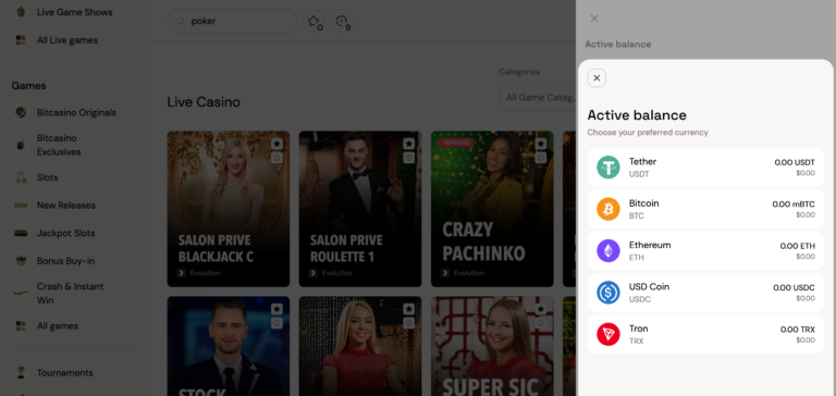 bitcasino deposit method with web3