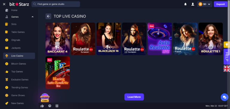 All live casino games in bitstarz