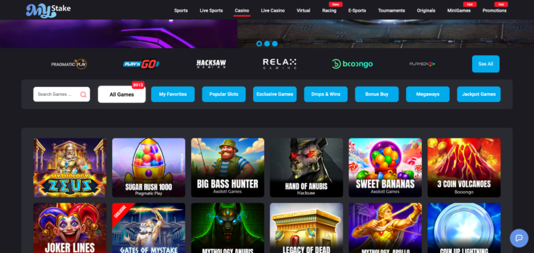 Mystake all casino games seen when testing