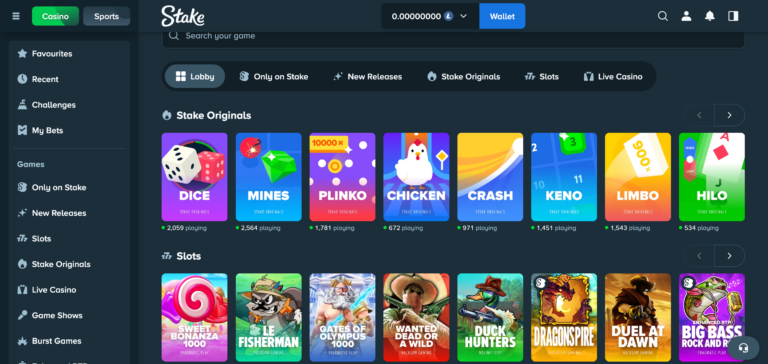 Stake casino games