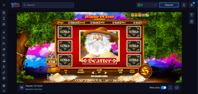 7bitcasino.com slot as seen on testing