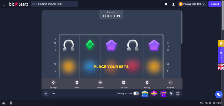 bitstarz casino slot as seen on testing