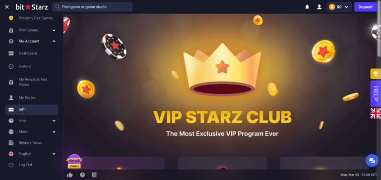 bitcasino vip as seen when testing
