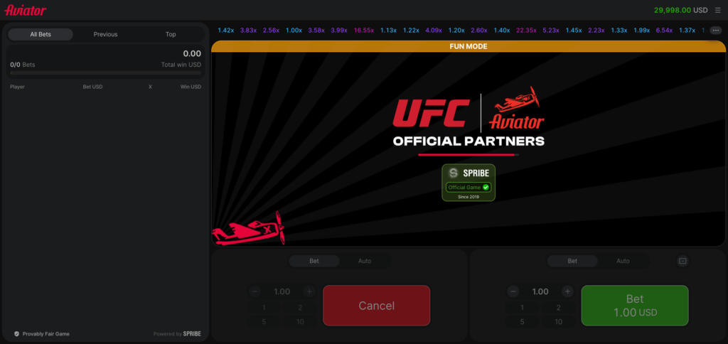 Aviator gameplay on demo