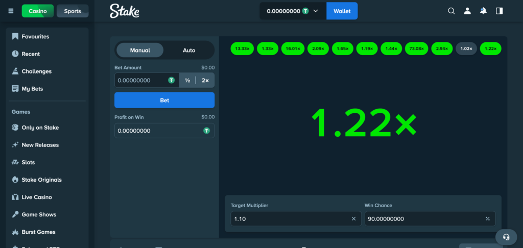 Stake limbo game gameplay