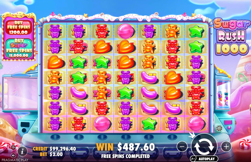 Sugar Rush 1000 gameplay