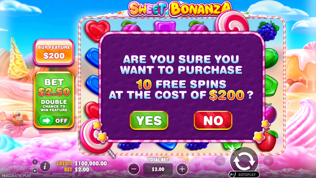 Sweet Bonanza gameplay in demo