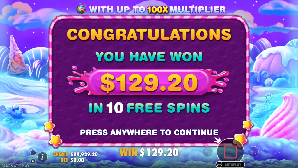 Sweet Bonanza bonus freee spin